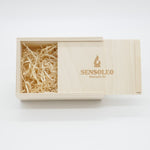 Holzkiste mit Schiebedeckel klein