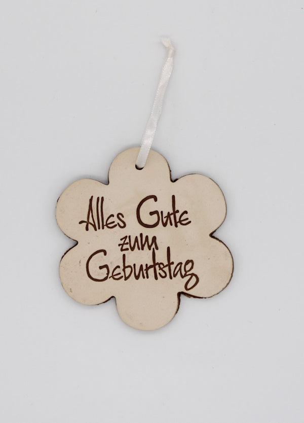 Keramik-Anhänger "Alles Gute zum Geburtstag"